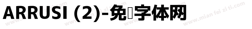 ARRUSI (2)字体转换